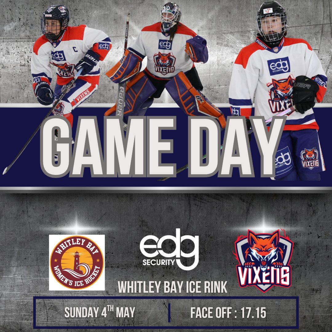 Vixens on the road!

We face the Beacons tonight at 5.15pm at Whitley Bay Ice Rink.

Lets Go Vixens!!

🦊🦊🦊