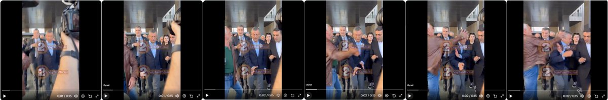 Planlı Saldırı, Özür ÖZEL gelirken arkası dönük, güç kazanmak ve saldırıyı gizlemek için  kolları birbirine bağlı, dönüp vuruyor. Arkadan 1 koruma geliyor. Diğer iki koruma çok uzak ve sonradan, biri sağdan diğeri soldan geliyor.
<a href="/handefrt/">Hande Fırat</a> Özgür Özel Korumalar