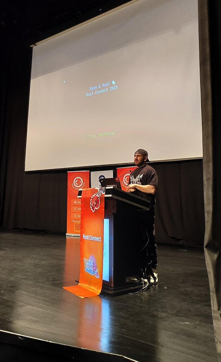 SolBridgeNW's tweet photo. GM from #rustconnect
@orhundev is on the stage https://t.co/IOBEvpNJU5