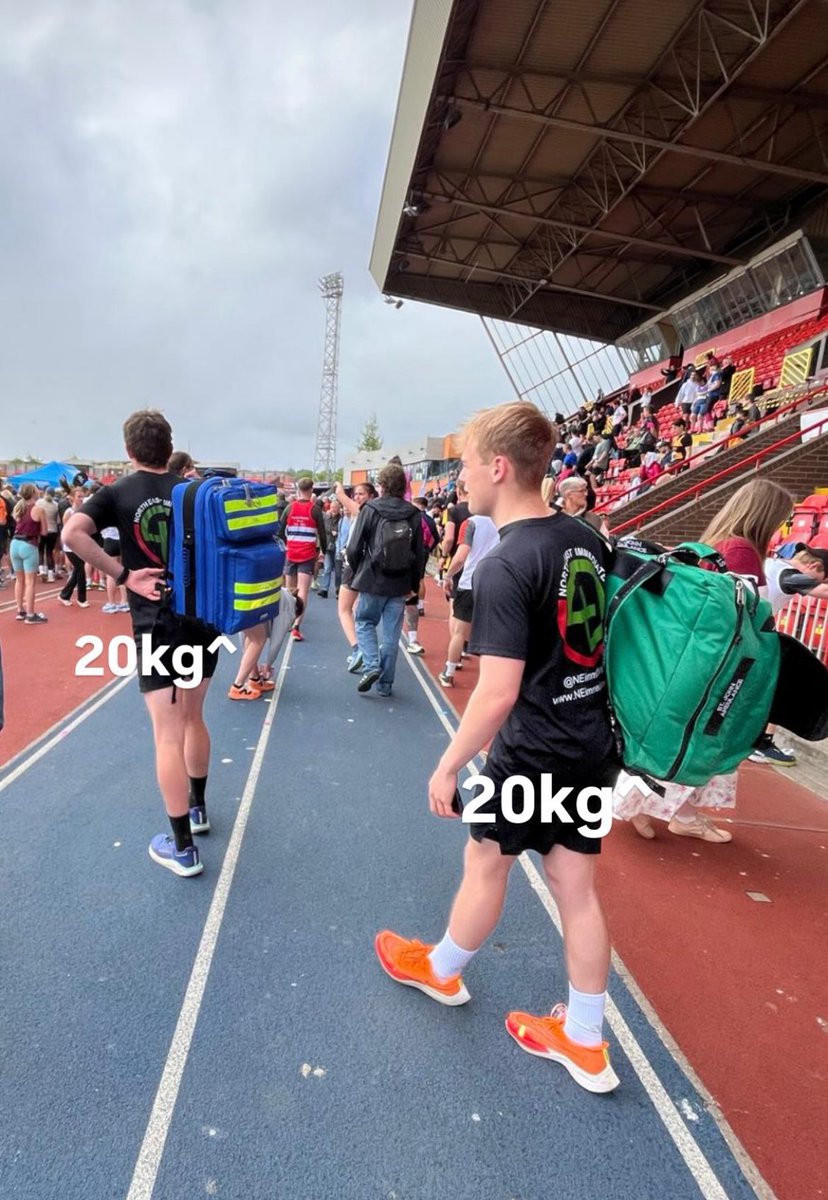 NEImmediateCare's tweet image. 10k carrying 20Kg!

Amazing work by Harry &amp;amp; Isaac at the Newcastle Gateshead 10k today!

Could you help them raise funds to support our lifesaving work?

Our doctors &amp;amp; paramedics are unpaid volunteers but we need funding to pay for fuel &amp;amp; equipment 

justgiving.com/page/harryandi…