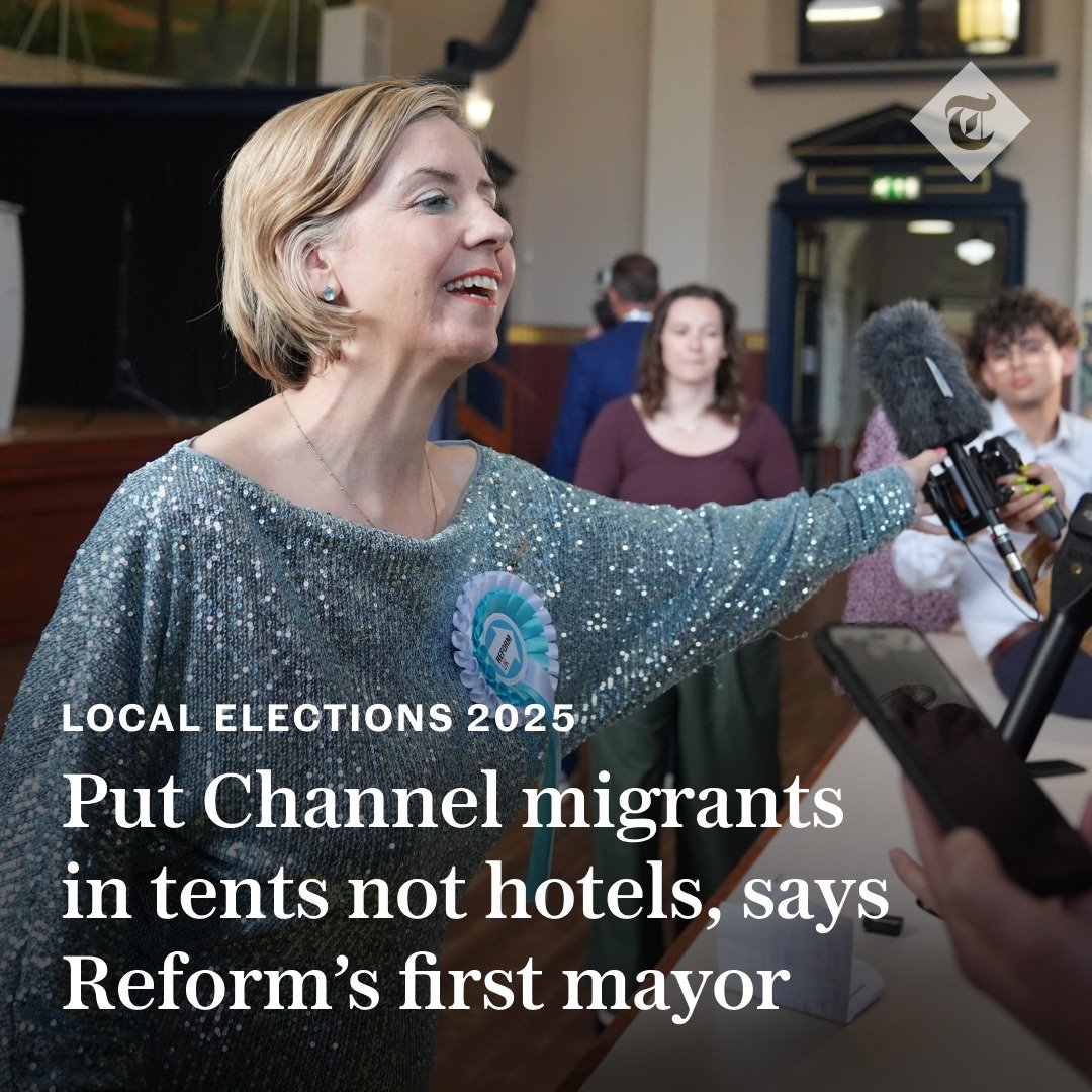Outspoken. 🇬🇧 (@exploringalway) on Twitter photo UK 🇬🇧 (April 2025)
#ReformUK haters are attacking newly elected mayor Andrea Jenkyns
for this proposed reasonable credible policy.
Temporary detain in tents, then deport. 💯% ✅️
<a href="/andreajenkyns/">Dame Andrea Jenkyns 🇬🇧</a> #bbclaurak #CamillaTominey #TrevorPhilips UK 🇬🇧 (April 2025)
#ReformUK haters are attacking newly elected mayor Andrea Jenkyns
for this proposed reasonable credible policy.
Temporary detain in tents, then deport. 💯% ✅️
<a href="/andreajenkyns/">Dame Andrea Jenkyns 🇬🇧</a> #bbclaurak #CamillaTominey #TrevorPhilips