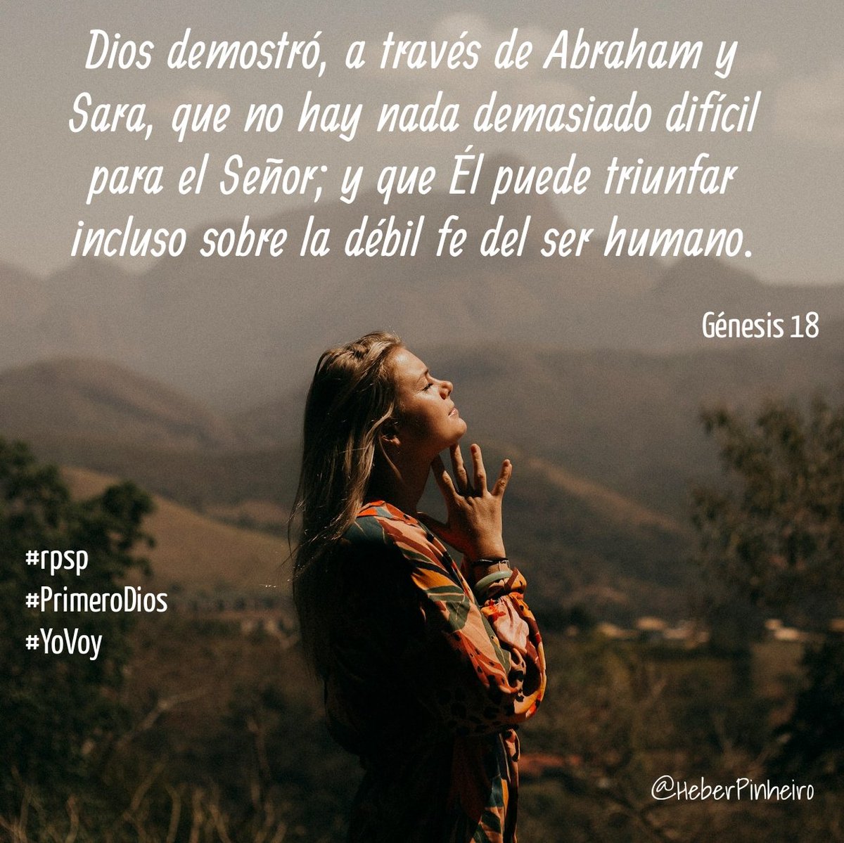 Ge18 Dios escuchó la risa de Sara aunque ella reía para sus adentros. Su risa no era audible pero Dios la escuchó. No hay nada oculto ante el Señor. Podríamos vivir de manera muy diferente si recordáramos que Dios escucha y sabe todo lo que pensamos y decimos #rpsp #PrimeroDios