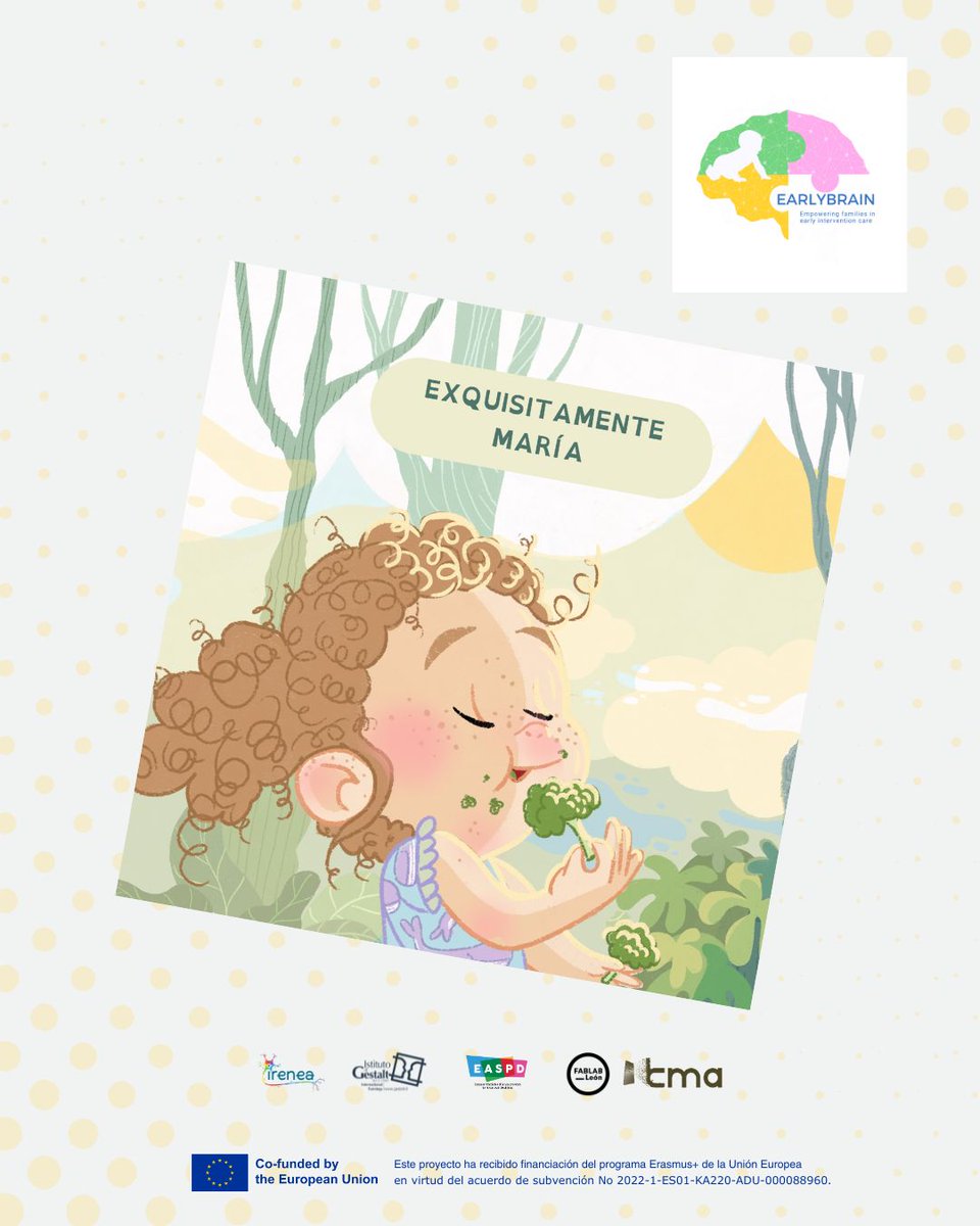 📘✨ Nuevo cuento del proyecto #EarlyBrain: "Exquisitamente María"
💡 Aborda la hipersensibilidad sensorial a los alimentos y cómo superarla con apoyo familiar y profesional.
📖Una herramienta para padres, educadores y cuidadores.
🔗 Info 👉 earlybrain.eu
#FabLabLeón