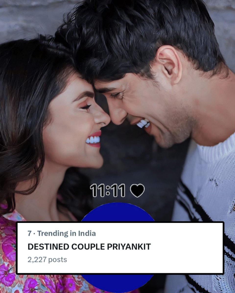 DESTINED COUPLE PRIYANKIT 

#PriyAnkit #PriyankitForever 🧿❤️♾️