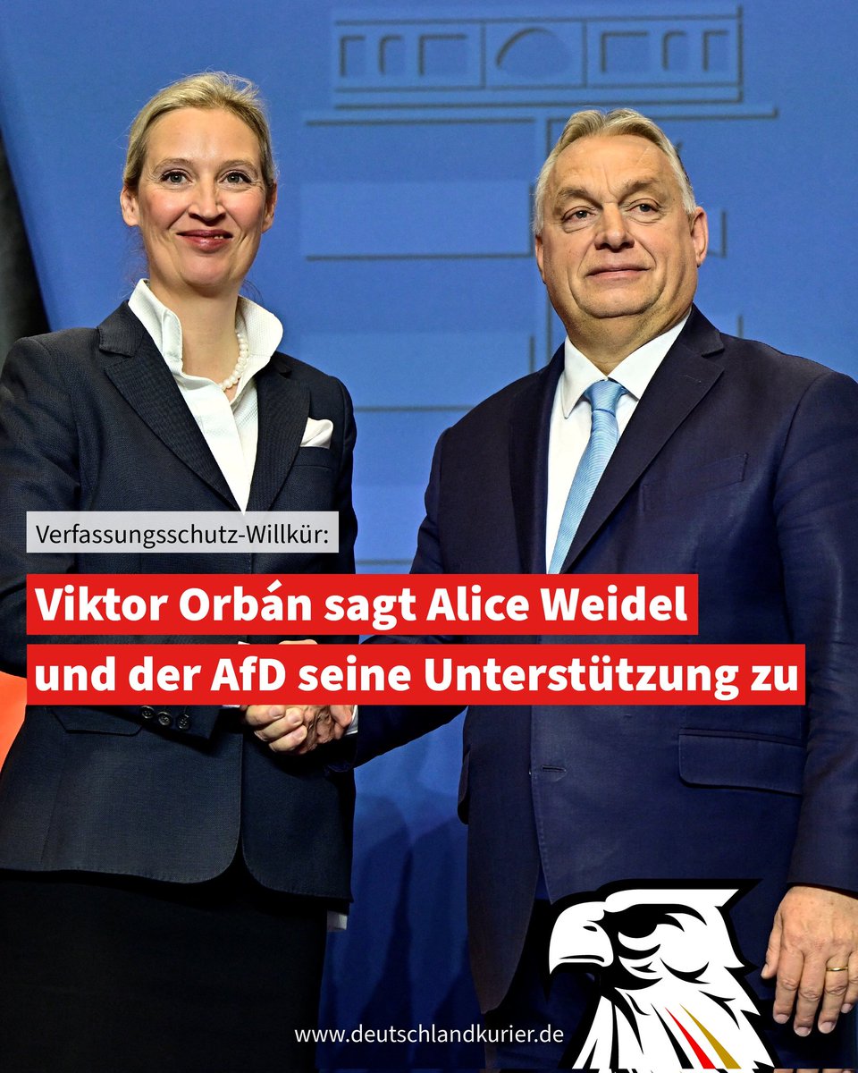 🚨 Viktor Orbán sollte den Friedensnobelpreis erhalten. 

Wer ist bei mir?
Bild-Quelle: <a href="/Deu_Kurier/">Deutschland Kurier</a>