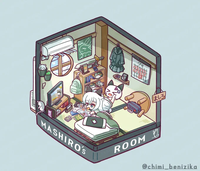 真白ちゃんのお部屋#ぬまげま #ぬまぞこげぇまぁず 
