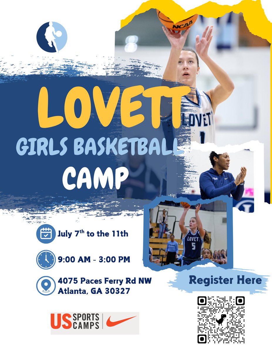Hoop it up with us! 🏀🔥 Join Lovett School's basketball camp July 7-11! K-8th graders welcome! 🤝 Top coaches, training, and gear with @USSportsCamp and <a href="/Nike/">Nike</a>. Sign up now and take your game to new heights! 💪 #BasketballCamp #LovettSchool #BallOut

ussportscamps.com/basketball/nik…