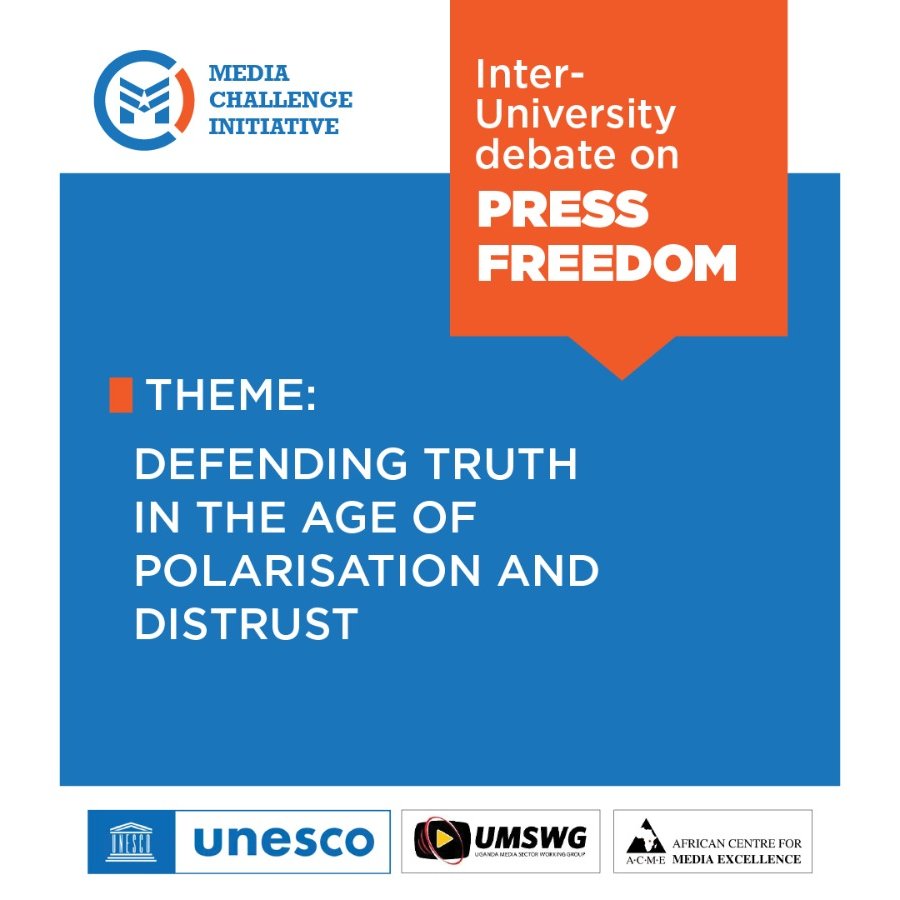 OprahNkalubo's tweet photo. Pleasure winning the Inter-University Debates on Press Freedom.
In a time when human rights violations are increasingly prevalent, safeguarding press freedom is more crucial than ever. Strengthening it ensures an unrestricted voice in addressing the issues that affect Ugandans. https://t.co/B4UUNX2FjV