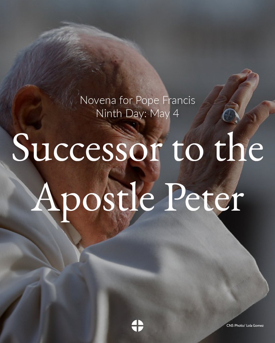 Novena in Memory of #PopeFrancis - Ninth Day: Successor to the Apostle Peter

ow.ly/lvLr50VLOMF

#PopeFrancis