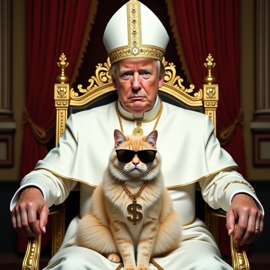 Lambocatt's tweet photo. “Wait until the Vatican sees this… The Pope and his memecoin $LAMBOCAT$ are ready to bless the world and cash in. 

#PopeMode #MemeCoin #pumpfun #PumpSwap #Coinmooner #ElonMusk #LasVegas #California #SolanaBattle #SolanaGems #solanamemecoin #BlessedAndInvested” https://t.co/8I8DKxOqNV
