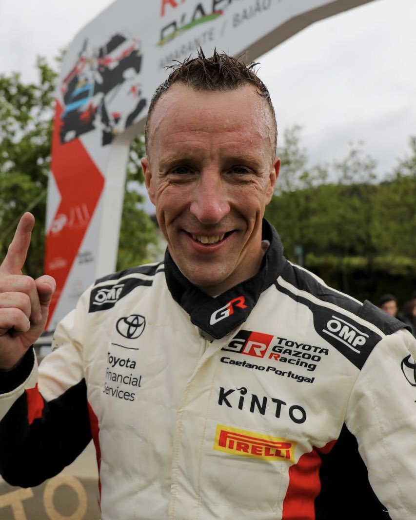 Portuguese hat-trick 🇵🇹🎩🏆 

Victory at Rali Terras D’Aboboreira for Kris Meeke, Stuart Loudon and TGR Caetano Portugal 🙌

#ToyotaGAZOORacing #GRYarisRally2