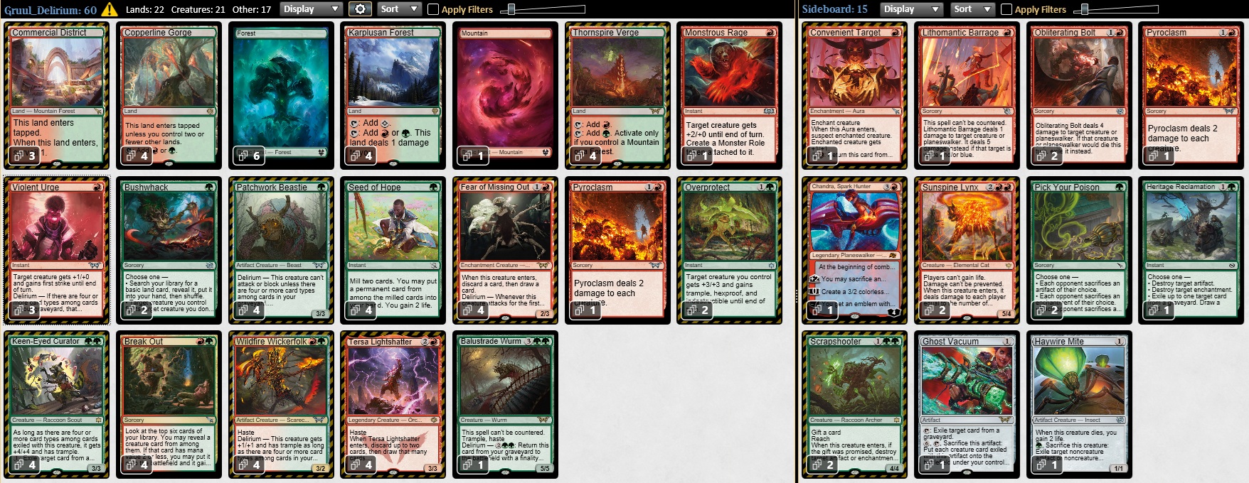 MTG　まとめ　デッキ４つ入り イクサラン：失われし洞窟」の《最深の裏切り、アクロゾズ》を