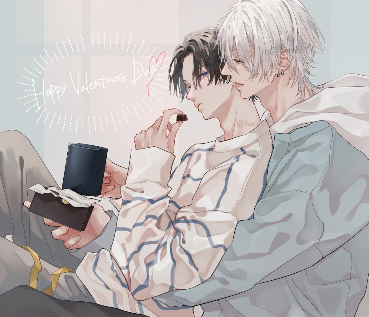 hacco96's tweet photo. #GWはフォロワーさんが増えるらしい 
自カプなどを描いてます🐺🐈‍⬛ https://t.co/DMq8OtkAfa