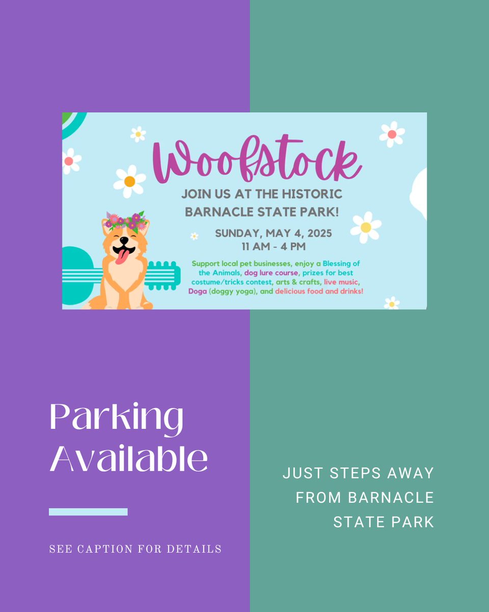 Going to Woofstock at Barnacle State Park? 🐾🚀 Park easily at Regatta Harbour Garage and catch a Freebee ride to the fun! 🐶🎉 The Freebee is dog friendly #Woofstock #MPAParking #Freebee
