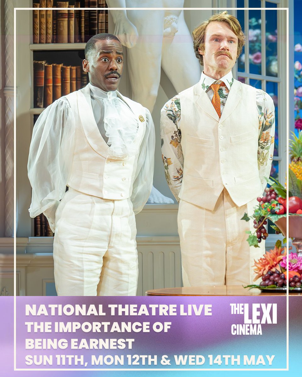 🚨 LAST CHANCE TO SEE! 🚨

After a two packed runs at The Lexi, we're giving you one final chance to see this luscious production on the big screen!

Two gentlemen find themselves caught in a web of lies in this reimagining of Oscar Wilde’s comedy.

🎟️ thelexicinema.co.uk/TheLexiCinema.…