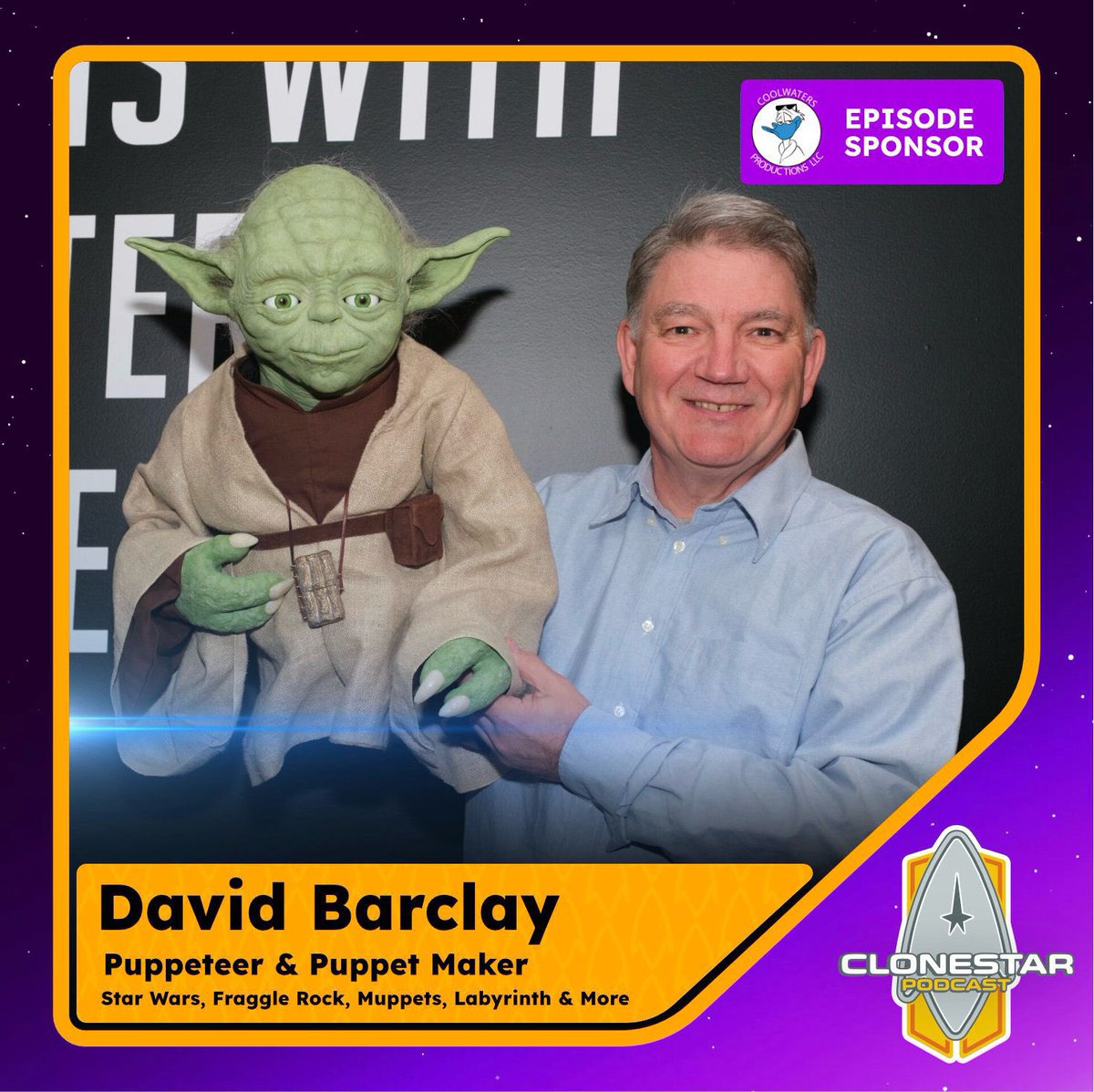 May the Fourth be with you!

Celebrate #StarWarsDay with a true legend of the galaxy — David Barclay, puppeteer for Yoda in Return of the Jedi, joins us on the CloneStar Podcast!

This one is a Force filled ride!

Watch now: tinyurl.com/mwmnxjc2

#StarWarsDay