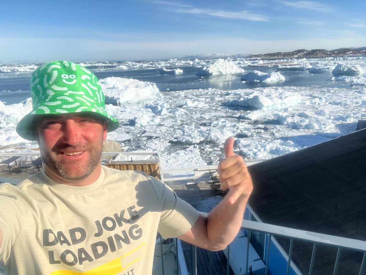 johnrobertsAO's tweet image. How far has your @ao Bear or bucket hat been?
Most extreme award has to go to my French pal who I gave a hat to on holiday which he’s taken to Greenland!
AO Let’s Go 💪😂