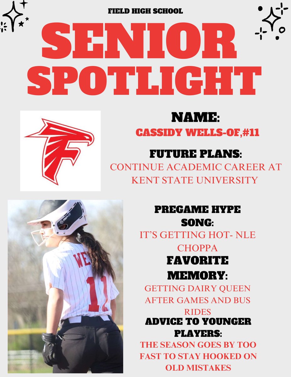 Senior Spotlight for Cassidy Wells🥎