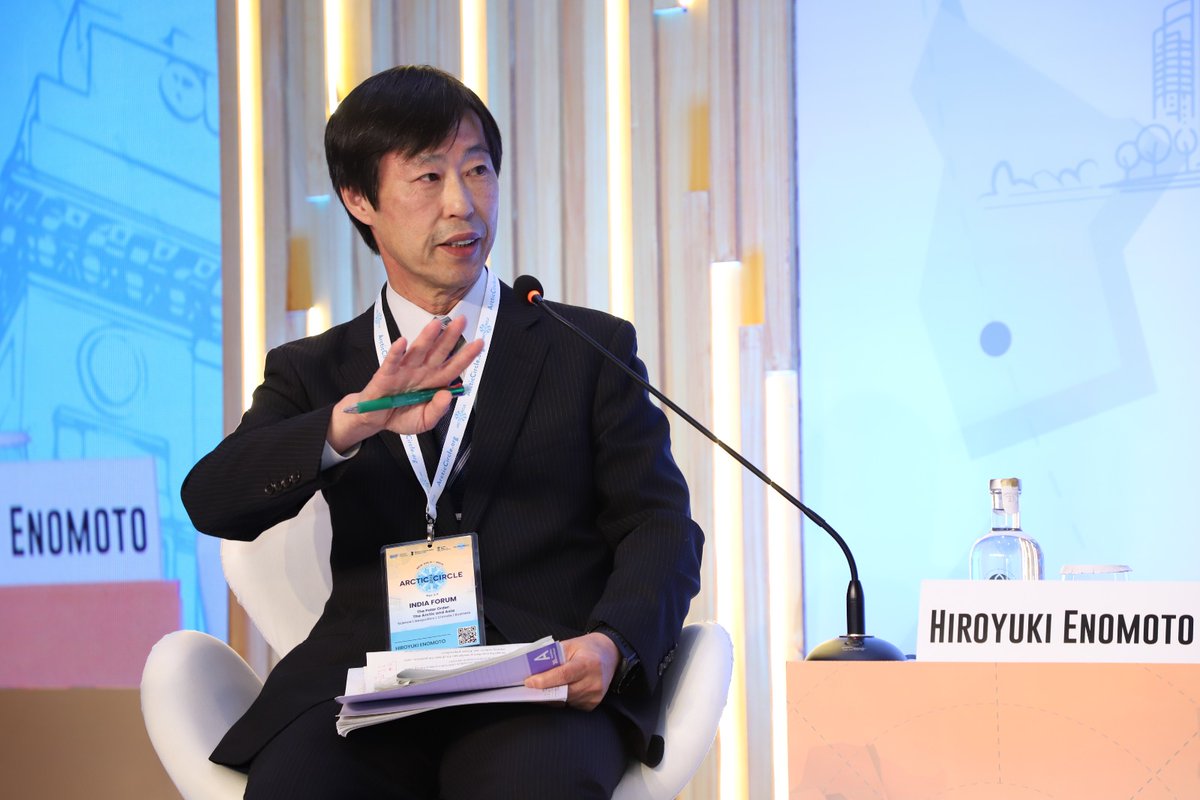 orfonline's tweet photo. Hiroyuki Enomoto: #Scientificdata often lacks strong #policy backing. When #budgets are cut, #data continuity is the first casualty—#permafrost monitoring, for example, has vanished in some countries without efforts to transfer or preserve it where it’s still valued.
#ArcticCircleIndiaForum2025 #ArcticCircle2025