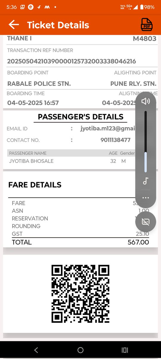 Jyo8477's tweet image. "@MSRTC Disappointing experience! Booked a bus from Rabale, Mumbai to Pune Station, scheduled at 4:47 PM. Now it's 5:40 OM and still no bus. Where's the punctuality? #MSRTC #PoorService #BusDelayed"