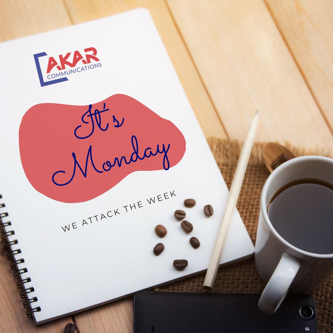 Wake up, it’s Monday: No snoozing. No excuses.  Just execute plans, make bold moves, and  be unstoppable. 

Let’s mean it to attack the week . 
#AKARComms