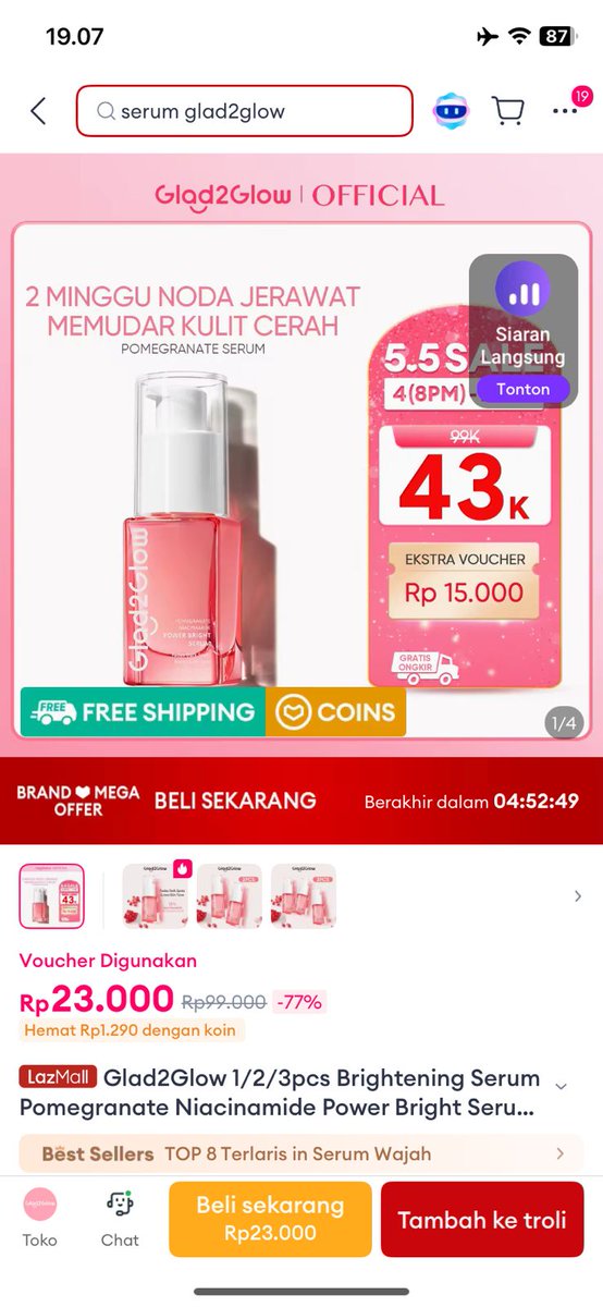 ada yang dom medan ga nih? btw Lazada Gas Di Medan loh! udah deh gausah pake lama warga medan buruan belanja di sana soalnya pengiriman cepat kali gratis ongkir pula, selain itu juga ada diskon s.d 80%. lessgo beli skincare lazada.co.id/products/pdp-i…