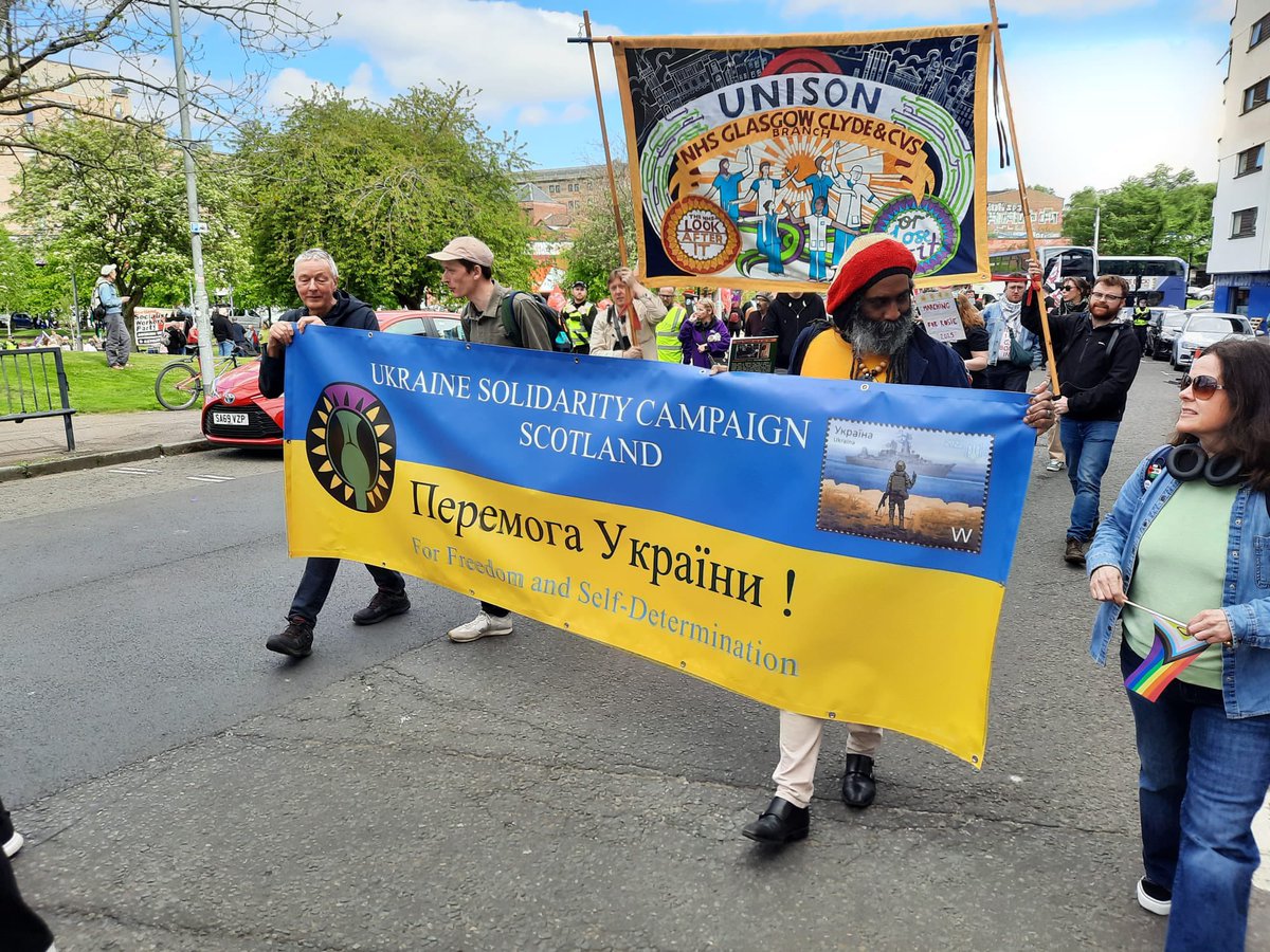 ecosocialistsc1's tweet photo. May Day Glasgow 2025 β#MaydayProtest #solidarity https://t.co/4OBZ6Noz5f