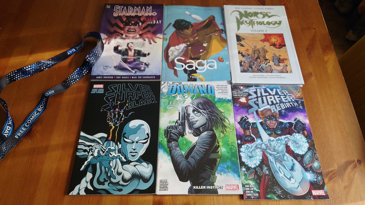 amelsvoort_theo's tweet image. At the great Mekanik comic book shop in Antwerp yesterday for #FCBD2025
Scored some nice free comics but also got some nice trades to go on the neverending to read pile...😊😊