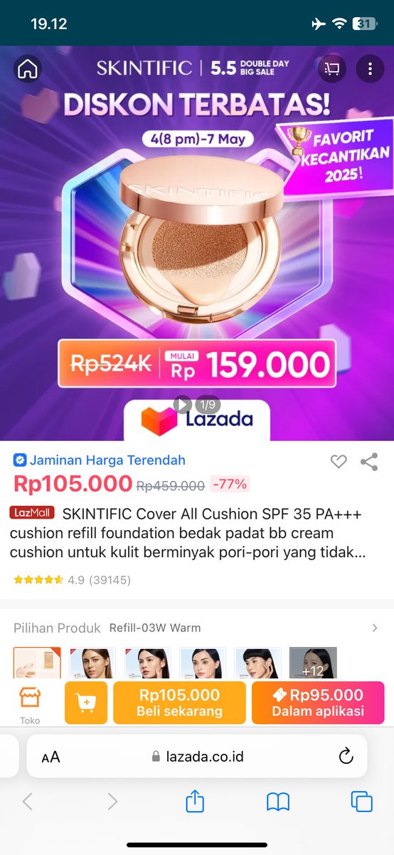 ada yang domisili medan ga nih? fyi Lazada Gas Di Medan loh. mantep banget diskonnya s.d 80% dan pengiriman super cepat, kuyy gasskeunn belanja sekarang juga lazada.co.id/products/pdp-i…