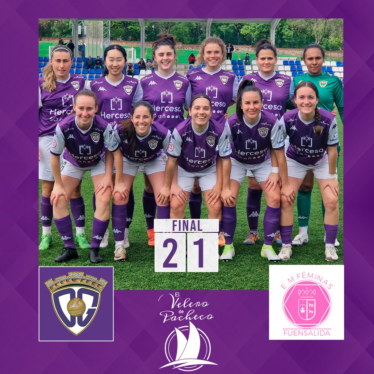 ⏰90’ ¡¡FINAAAAAL EN FUENTE DE LA NIÑA!!

⚽️ #DéporGuadaFEM  2-1 #FéminasFuensalida

 ¡Última batalla, última victoria para las guerreras moradas!👏💜

 #AúpaDépor ⚪️🟣 #DéporFuensalidaFEM