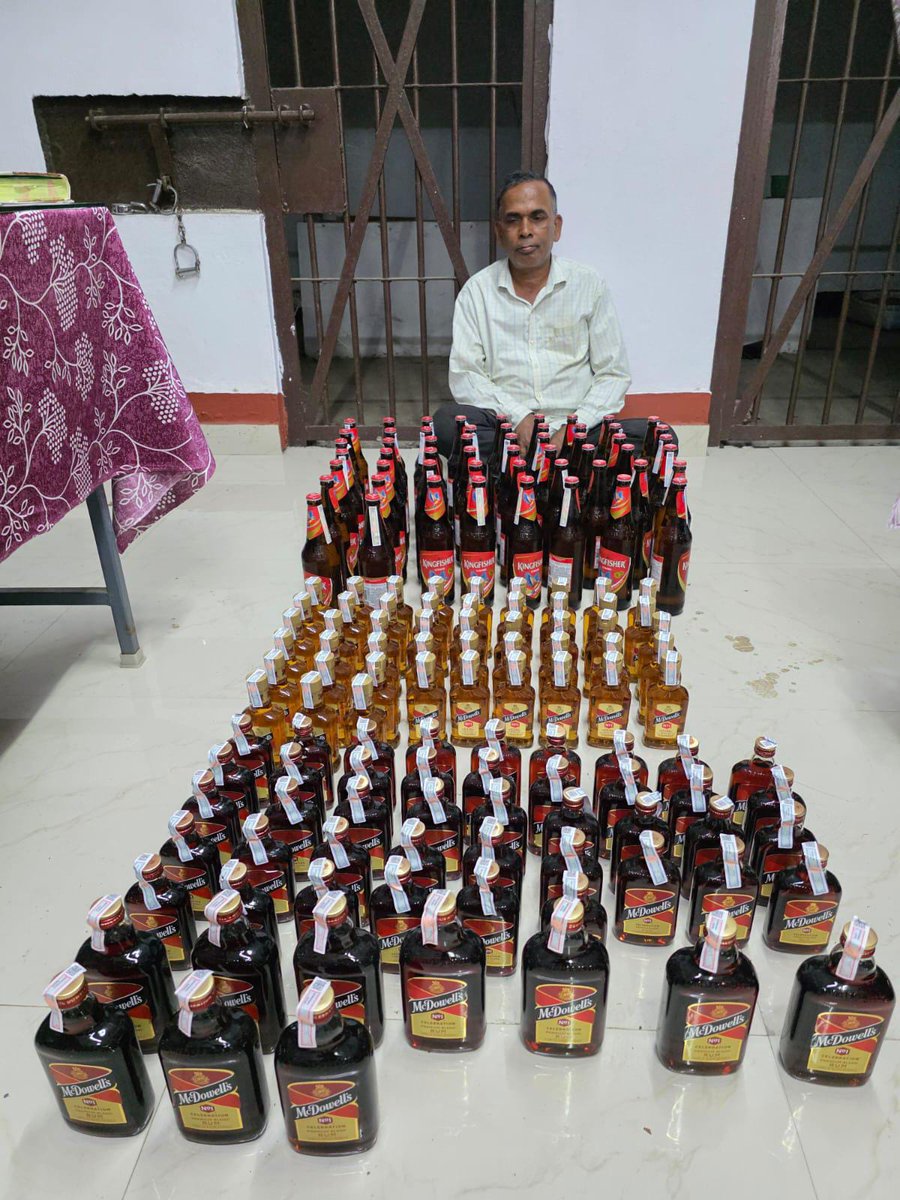Bahalda police team seized large quantity of IMFL amounting to 56 litres during an excise raid at village Tangarajoda. In this connection, a case has been registered in Bahalda PS and one accused person is apprehended.