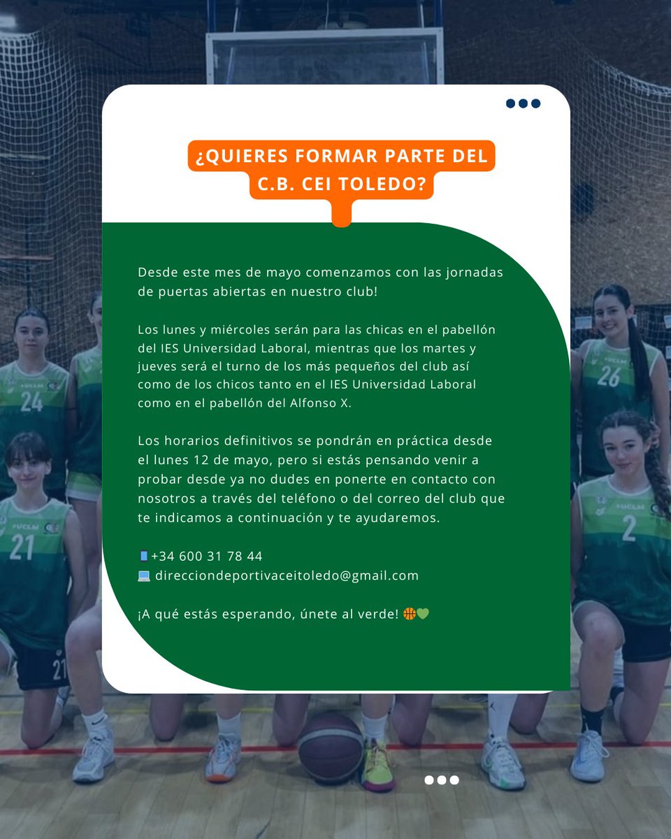 Ya estamos pensando en la temporada 2025/2026 y tenemos aún equipos en liza, pero si quieres formar parte del CEI no lo dudes,  te dejamos un avance