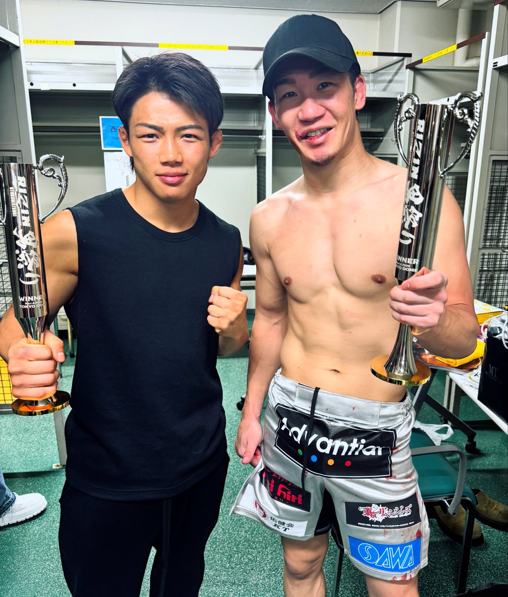 abc_baki's tweet image. 共に東京ドームで勝つ事が出来た

負けたら終わりじゃない

辞めたら終わり

男祭り