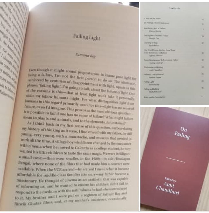 Sumana Roy (@sumanasiliguri) on Twitter photo I have an essay, FAILING LIGHT, in ON FAILING, an anthology born from a <a href="/litactivism/">LiteraryActivism</a> symposium, ed by Amit Chaudhuri - on Satyajit Ray's relationship with failing light, and how these accidents of light, sunrise &sunset, clouds &camera, gave his films an energy beyond the script I have an essay, FAILING LIGHT, in ON FAILING, an anthology born from a <a href="/litactivism/">LiteraryActivism</a> symposium, ed by Amit Chaudhuri - on Satyajit Ray's relationship with failing light, and how these accidents of light, sunrise &sunset, clouds &camera, gave his films an energy beyond the script
