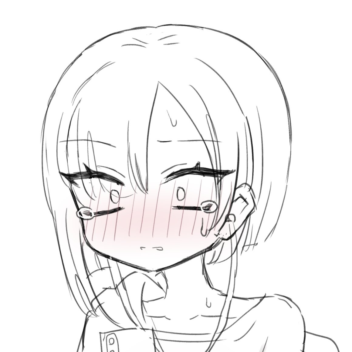 トイレの行列待ち、真ん中の子が人気です!
あまり描かないタイプなので、今後いろいろな子を描いていきたいですね。 