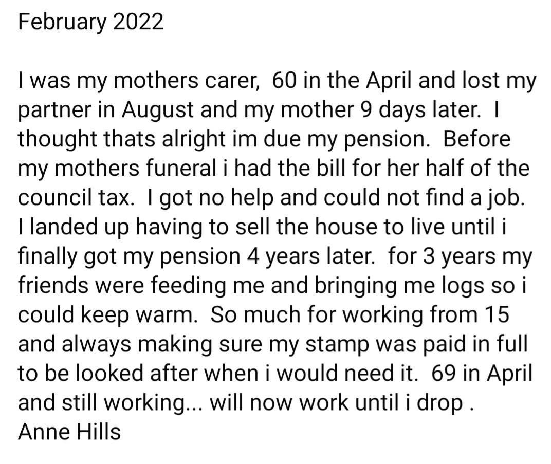 lindadavies56's tweet photo. HATERS OF THE ELDERLY WHO ARE ENVIOUS OF THEIR SUPPOSED WEALTH MUST BACK-OFF!
MANY ROBBED & ASSET-STRIPPED #50sWOMEN INELIGIBLE FOR eg PENSION CREDIT & ITS GATEWAYS TO BENEFITS ARE DESTITUTE
🔴PENSIONERS ARE BEING COERCIVELY DRIVEN #BackToWorkie &/OR TAXED TO DEATH ⚰️ #LE2025 https://t.co/epOUotsbXo