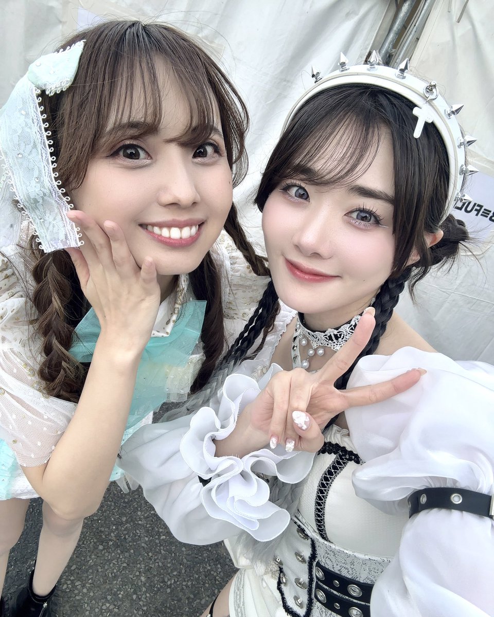 肉フェス2025 星咲花那さんと撮ってもらったよ💫 相変わらず歌声綺麗