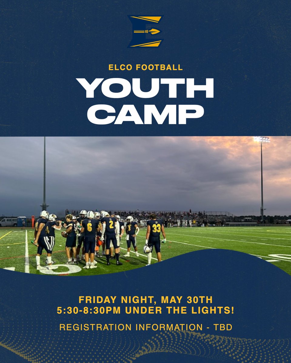 ELCO Athletics (@elcoathletics) on Twitter photo Consider our Youth Football camp opportunity on Friday night (5/30) ‘Under the Lights!’ Registration information is on the link provided. forms.gle/jzvtRayDadXuDU… 🏈<a href="/LebCoSports1/">LebCoSports.com</a> <a href="/ELCORaiderFB/">Robert Miller</a> Consider our Youth Football camp opportunity on Friday night (5/30) ‘Under the Lights!’ Registration information is on the link provided. forms.gle/jzvtRayDadXuDU… 🏈<a href="/LebCoSports1/">LebCoSports.com</a> <a href="/ELCORaiderFB/">Robert Miller</a>