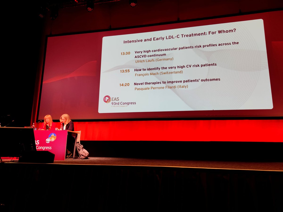 Federica Fogacci (@federicafogacci) on Twitter photo The first scientific session of #EASCongress2025 is about to begin!
🔬 Topic: Intensive and Early LDL-C Treatment: For Whom?
Chaired by <a href="/LaleTokgozoglu/">Lale Tokgozoglu</a> and Marianne Benn. Excited to dive into this important discussion! #EASCongress <a href="/society_eas/">European Atherosclerosis Society</a> The first scientific session of #EASCongress2025 is about to begin!
🔬 Topic: Intensive and Early LDL-C Treatment: For Whom?
Chaired by <a href="/LaleTokgozoglu/">Lale Tokgozoglu</a> and Marianne Benn. Excited to dive into this important discussion! #EASCongress <a href="/society_eas/">European Atherosclerosis Society</a>