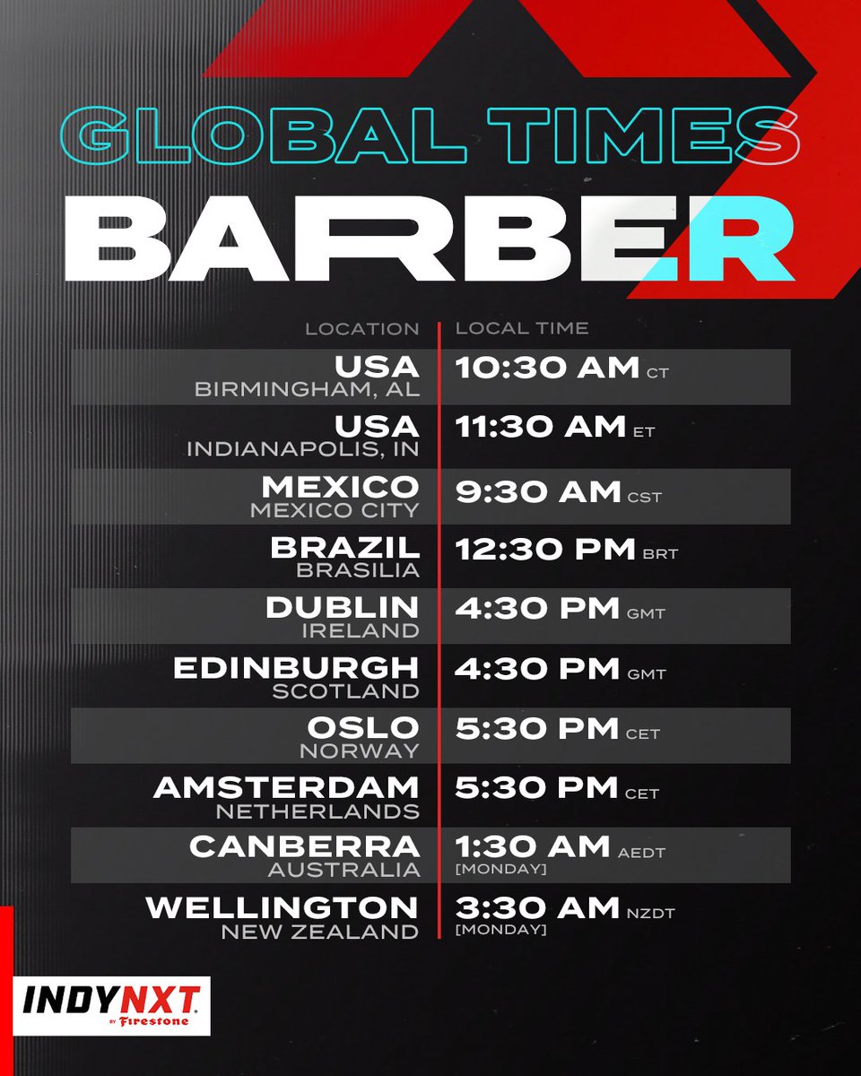 #INDYNXT is racing in Alabama, but the world is watching 

Drop where you’re tuning in from ⬇️