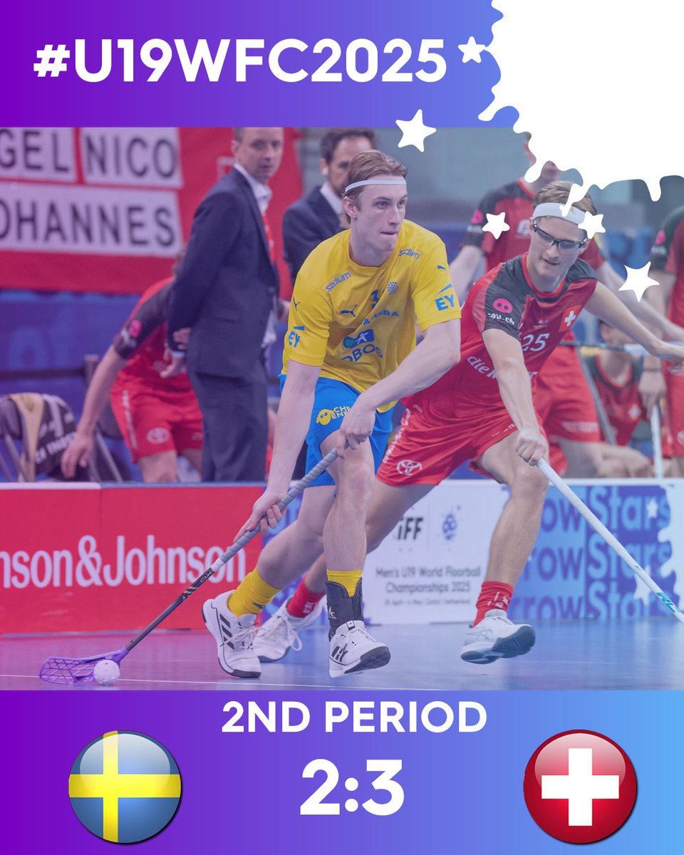 🇨🇭Uhh! Switzerland are trying their best to bring joy to the numerous supporters at Swiss Life Arena... Will they succeed? We will see! 🙌 

#U19WFC2025 #Floorball #starsoftomorrow