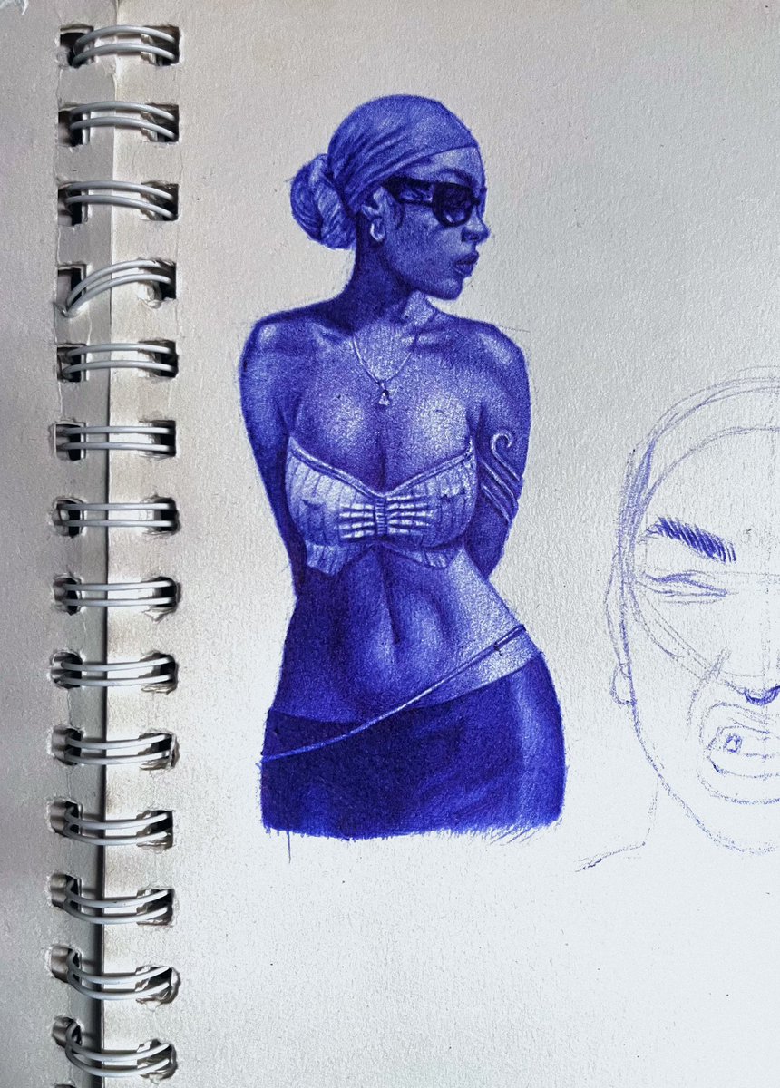 nifemiszn's tweet image. so i was going to make content w this, recorded the process of the drawing but somehow everything deleted. ruined my mood but i like how this turned out.