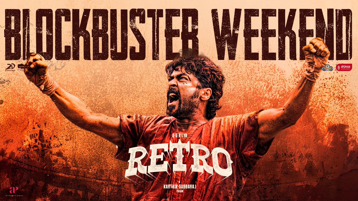 Ahimsa Entertainment (@ahimsafilms) on Twitter photo BLOCKBUSTER MADNESS overseas this weekend for Suriya naโs #RETRO โ sold out shows and an explosive Sunday loading! ๐ฃ๐ฅต๐ฅ <a href="/cinema_boleyn/">Boleyn Cinema</a>
#Suriya @Suriya_Offl #Jyotika <a href="/2D_ENTPVTLTD/">2D Entertainment</a> <a href="/karthiksubbaraj/">karthik subbaraj</a> <a href="/hegdepooja/">Pooja Hegde</a> <a href="/Music_Santhosh/">Santhosh Narayanan</a> <a href="/rajsekarpandian/">Rajsekar Pandian</a> <a href="/kaarthekeyens/">Kaarthekeyen S</a> <a href="/APIfilms/">AP International</a> BLOCKBUSTER MADNESS overseas this weekend for Suriya naโs #RETRO โ sold out shows and an explosive Sunday loading! ๐ฃ๐ฅต๐ฅ <a href="/cinema_boleyn/">Boleyn Cinema</a>
#Suriya @Suriya_Offl #Jyotika <a href="/2D_ENTPVTLTD/">2D Entertainment</a> <a href="/karthiksubbaraj/">karthik subbaraj</a> <a href="/hegdepooja/">Pooja Hegde</a> <a href="/Music_Santhosh/">Santhosh Narayanan</a> <a href="/rajsekarpandian/">Rajsekar Pandian</a> <a href="/kaarthekeyens/">Kaarthekeyen S</a> <a href="/APIfilms/">AP International</a>