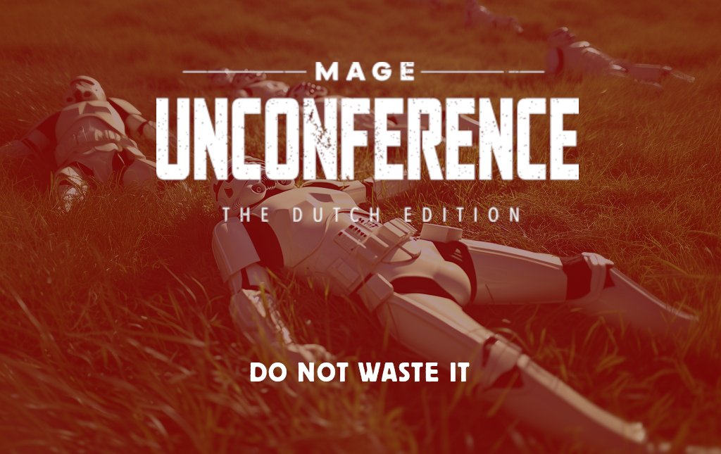 Do not waste this opportunity to get wasted - the #Magento way. The #MageUnconferenceNl takes place in less than 2 months. May the 4th be with you! mageunconference.nl