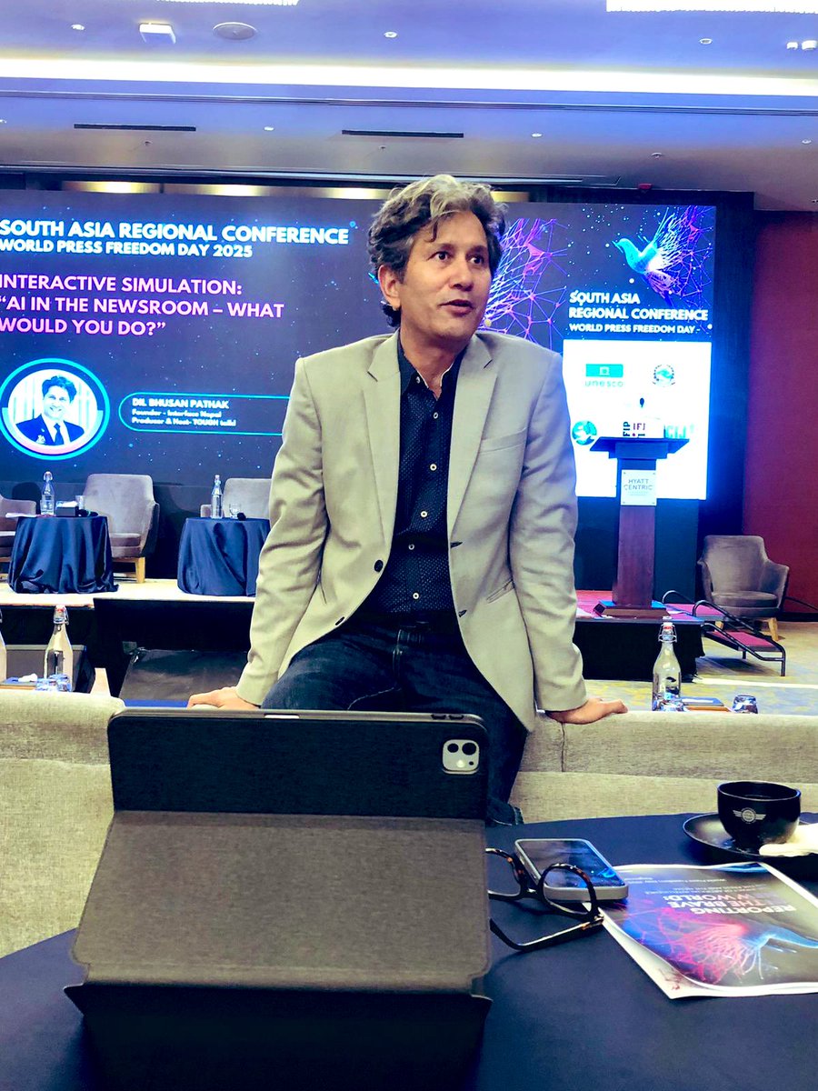 #AI in the #Newsroom 
#UNESCO #SouthAsiaRegionalMediaConference 
#WorldPressFreedomDay