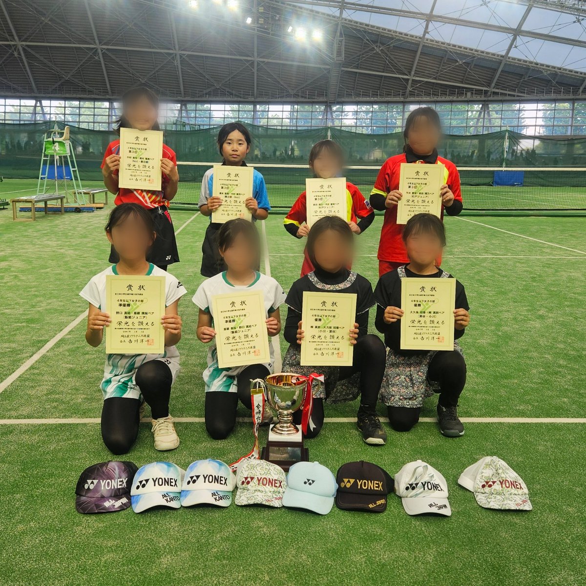 昨年５／３全日本・関東小学生の予選会
７ペアが参加

低女  best4！
見事に関東大会出場！
持てる力を全て出し、粘り強く勝ち切ることが出来ました

高女でも５年がリーグ抜け
決勝Ｔも６年相手にファイナルの善戦

しかし上位を狙っていたペアが予選で敗退するなど、悔しい思いを成長に繋げましょう