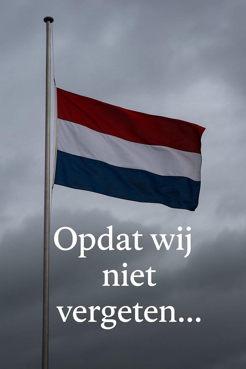 Vanavond staan we weer 2 minuten stil tijdens onze nationale herdenking.
