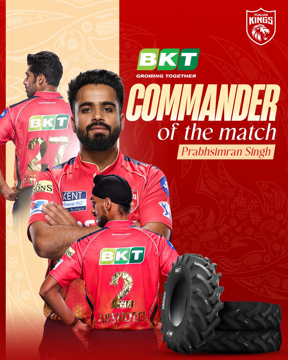PunjabKingsIPL's tweet image. A power-hitting masterclass in Dharamsala! 💥

Prabhsimran Singh is our @BKTtires Commander of the Match for his splendid knock in the first innings! 🌟

#PrabhsimranSingh #BKTTires #PBKSvLSG #PunjabKings #BasJeetnaHai
