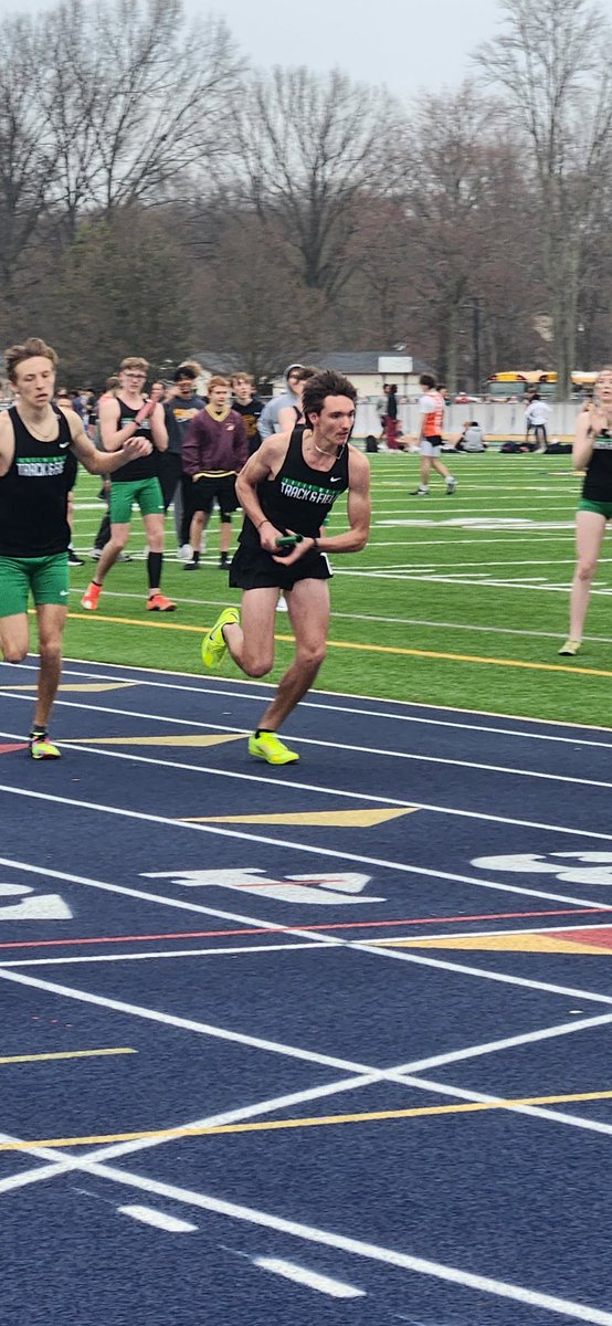 The boys team narrowly beat Elyria Catholic last week with a score of 66-62.  They were led by Meka Balas who led the winning 4x8 relay and took 1st in both the 1600 and 3200, running his personal best mile 4:36 in the process.  
Drew Styers also won high jump and long jump