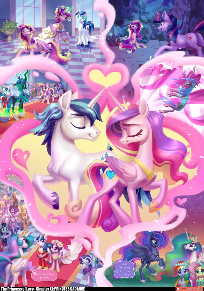 The Princess of Love Chapter 11: Princess Cadance
by <a href="/Holivi1/">Holivi</a> (18+) &amp; myself

The chapter is merely a recap of the events from the two-part episode A Canterlot Wedding, as I didn't feel the need to add anything else to the episodes, also highlighting some elements.